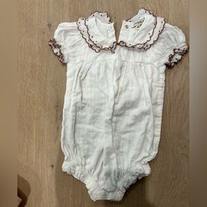 White Ruffled girls bubble